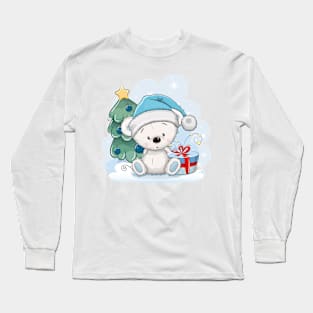 Cute White Bear Long Sleeve T-Shirt